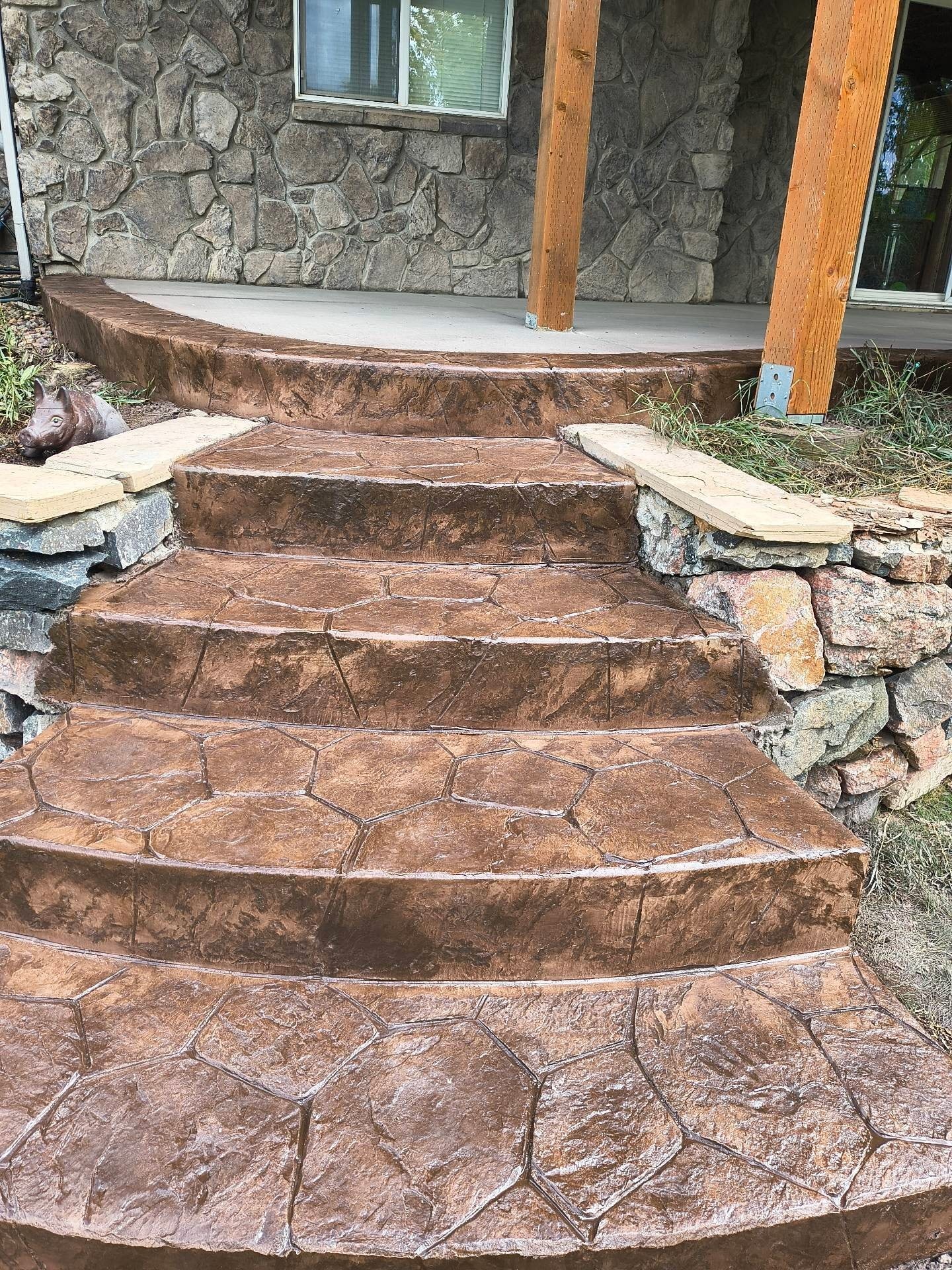 Concrete Driveway with Brick Entrance — Yardage Outdoor Living