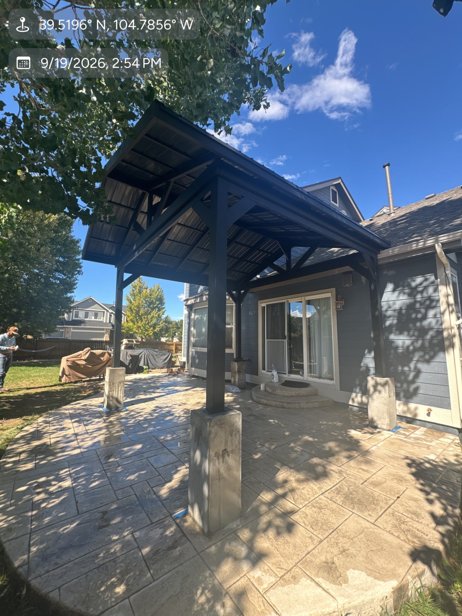 Backyard Patio with Pergola Structure — Yardage Outdoor Living