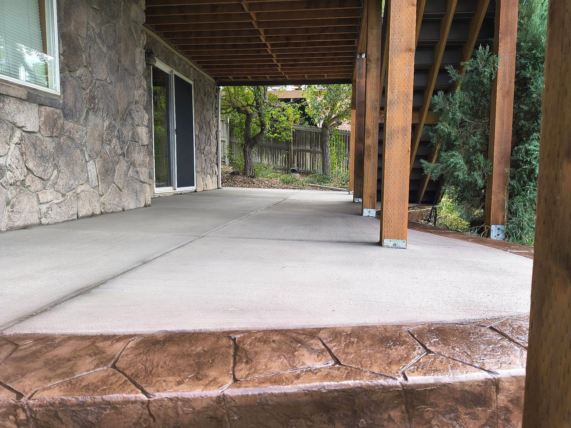 Covered Patio with Concrete Floor — Yardage Outdoor Living